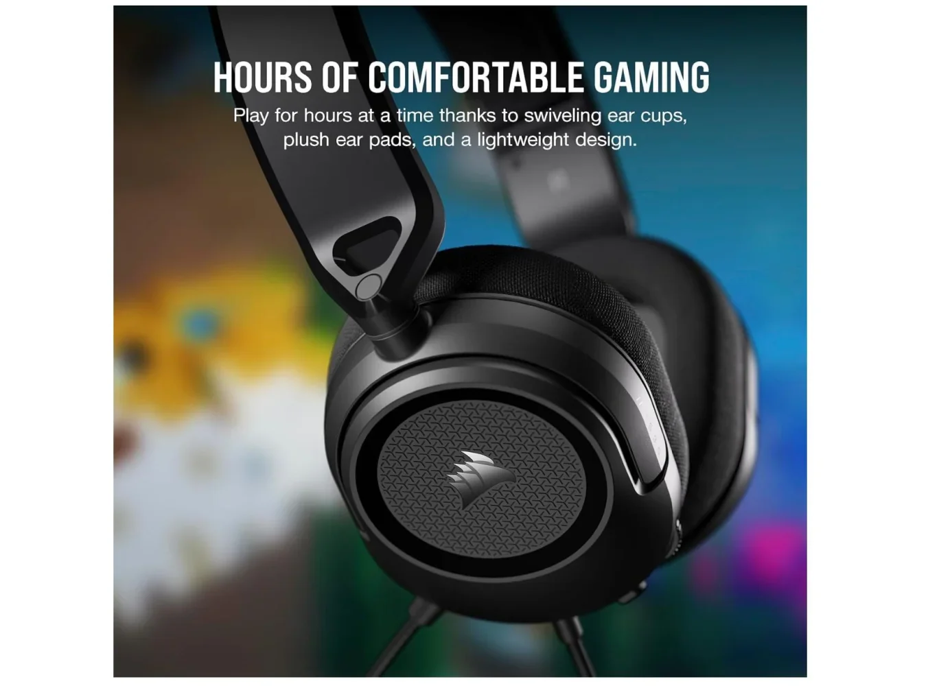 CORSAIR HS35 v2 Multiplatform Wired Gaming Headset - Carbon - Image 3