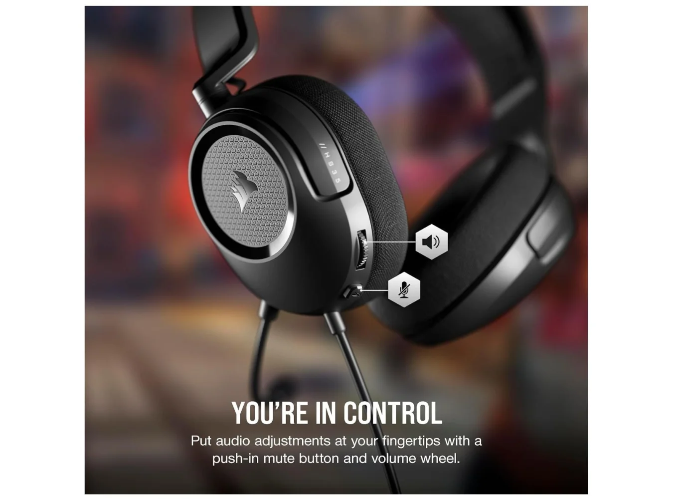 CORSAIR HS35 v2 Multiplatform Wired Gaming Headset - Carbon - Image 4