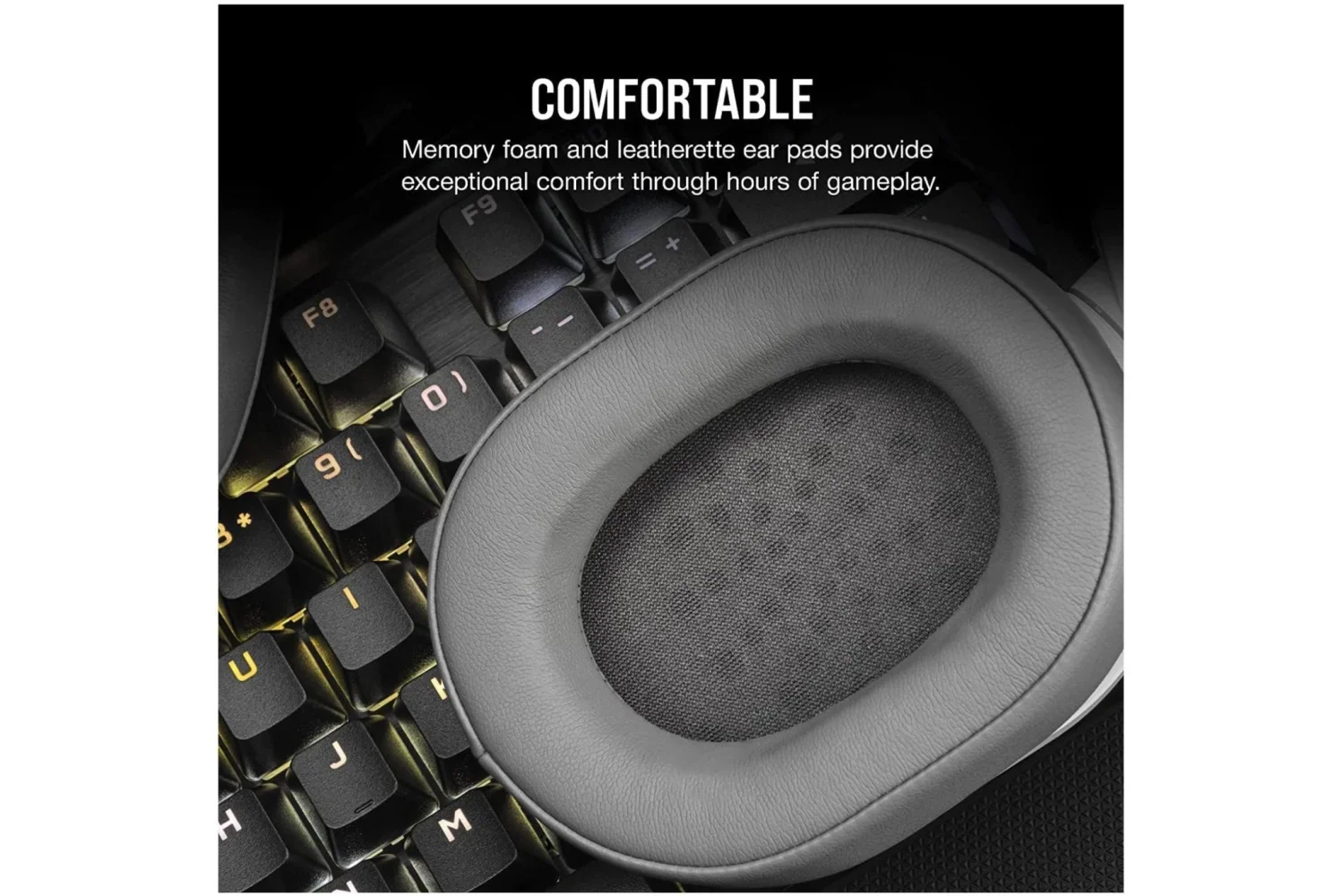 Corsair HS55 Stereo Gaming Headset - White - Image 5