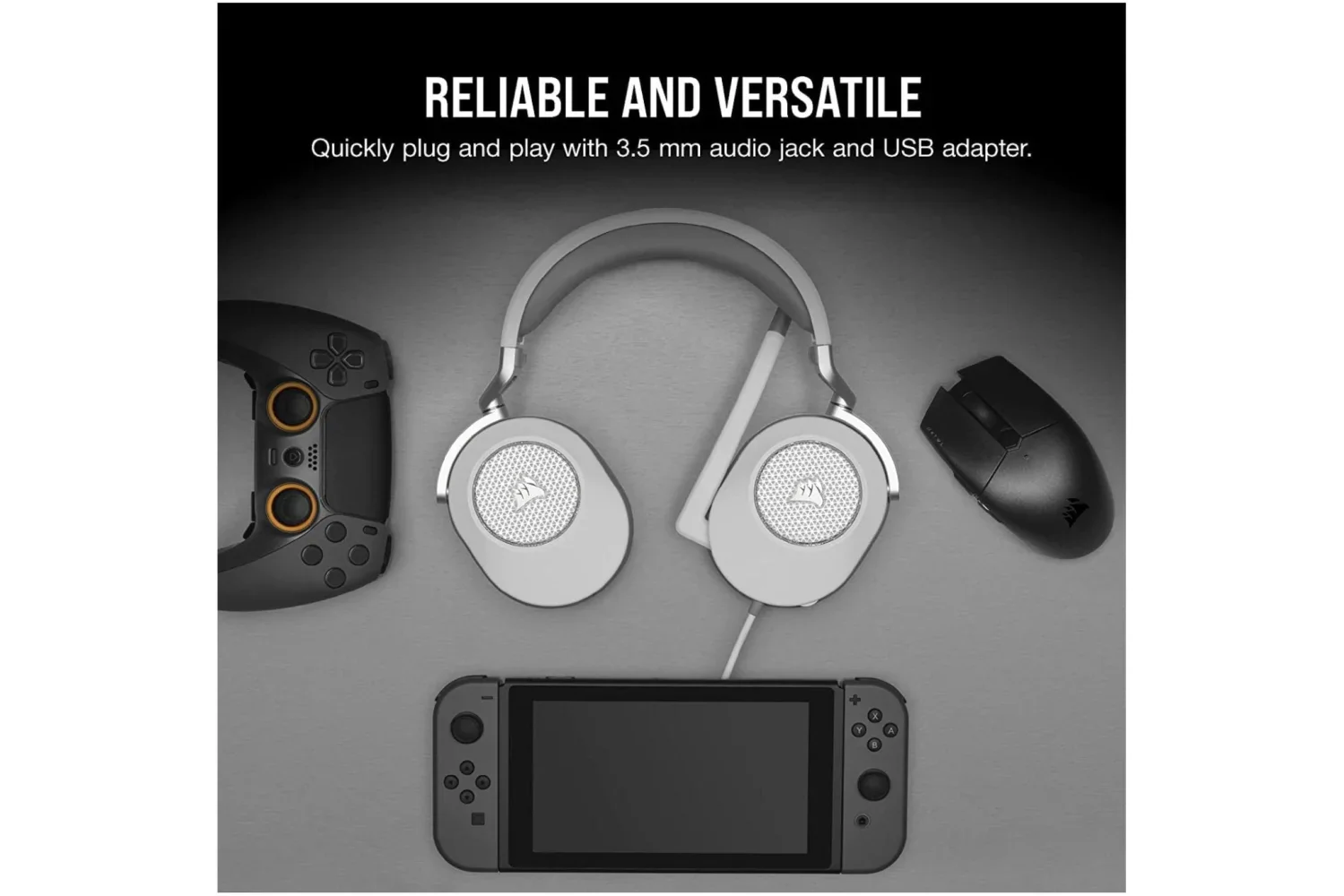 Corsair HS65 Surround Headset - White - Image 6