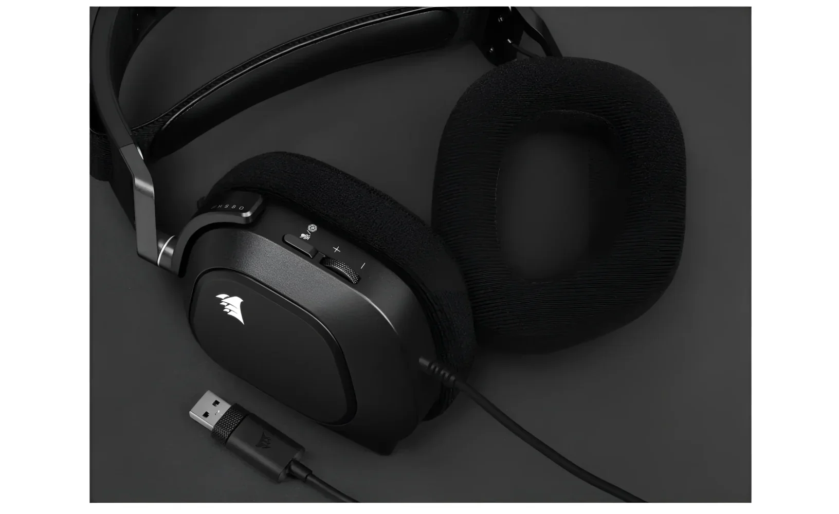 Corsair HS80 RGB USB Gaming Headset - Black - Image 4