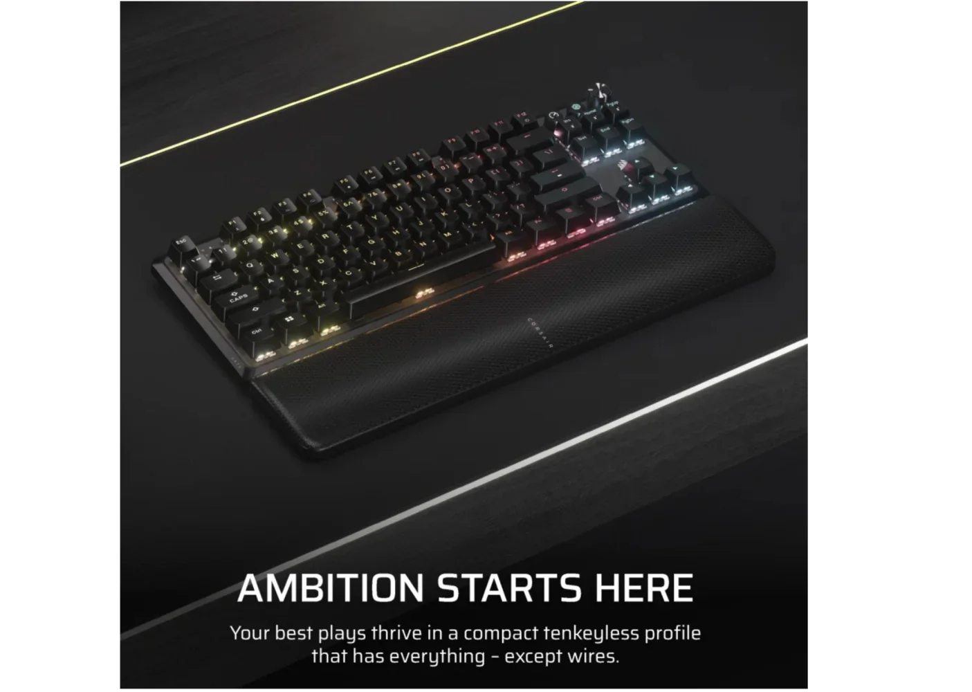 Corsair K70 CORE TKL RGB Wireless Mechanical Gaming Keyboard - MLX Red Switch - Image 10