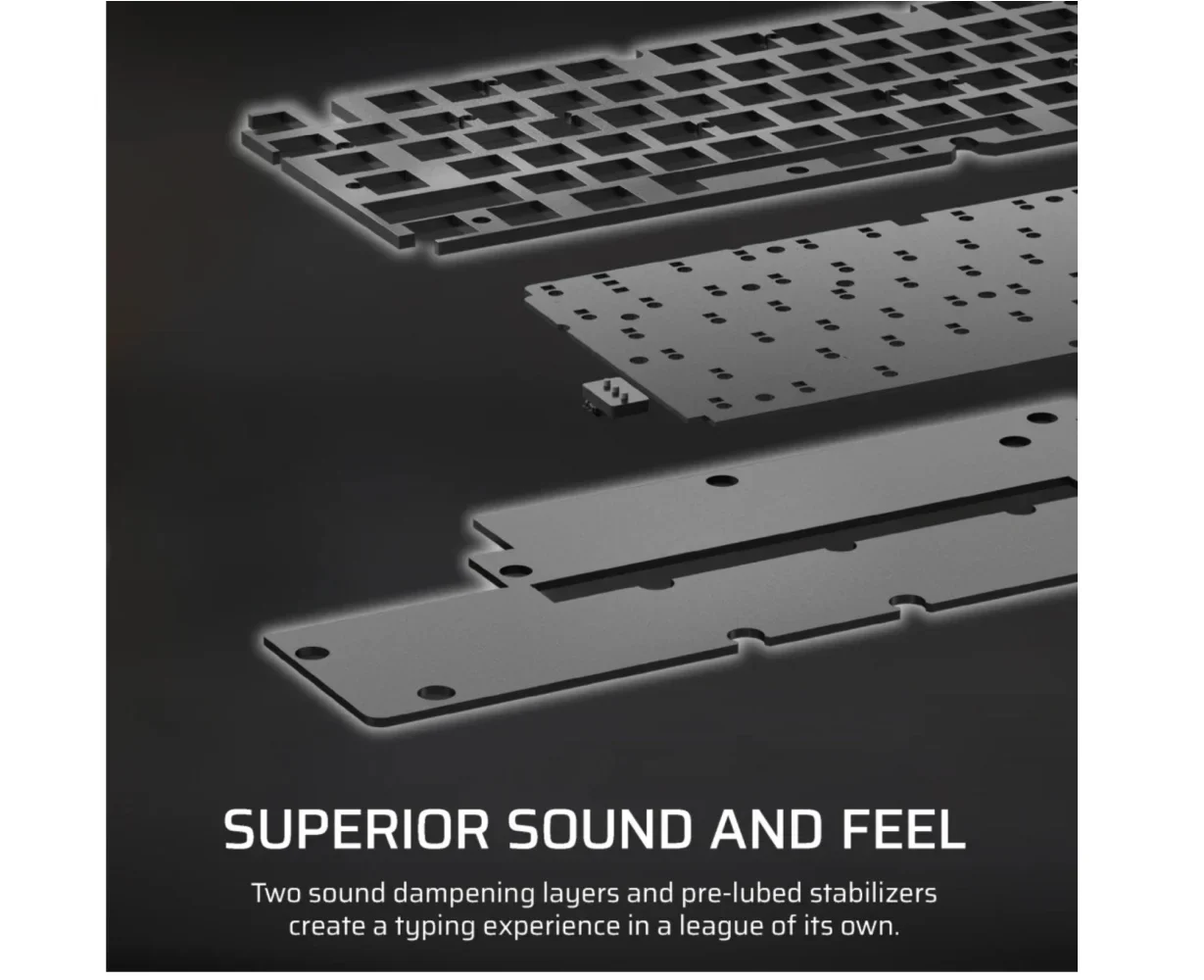 Corsair K70 CORE TKL RGB Wireless Mechanical Gaming Keyboard - MLX Red Switch - Image 6