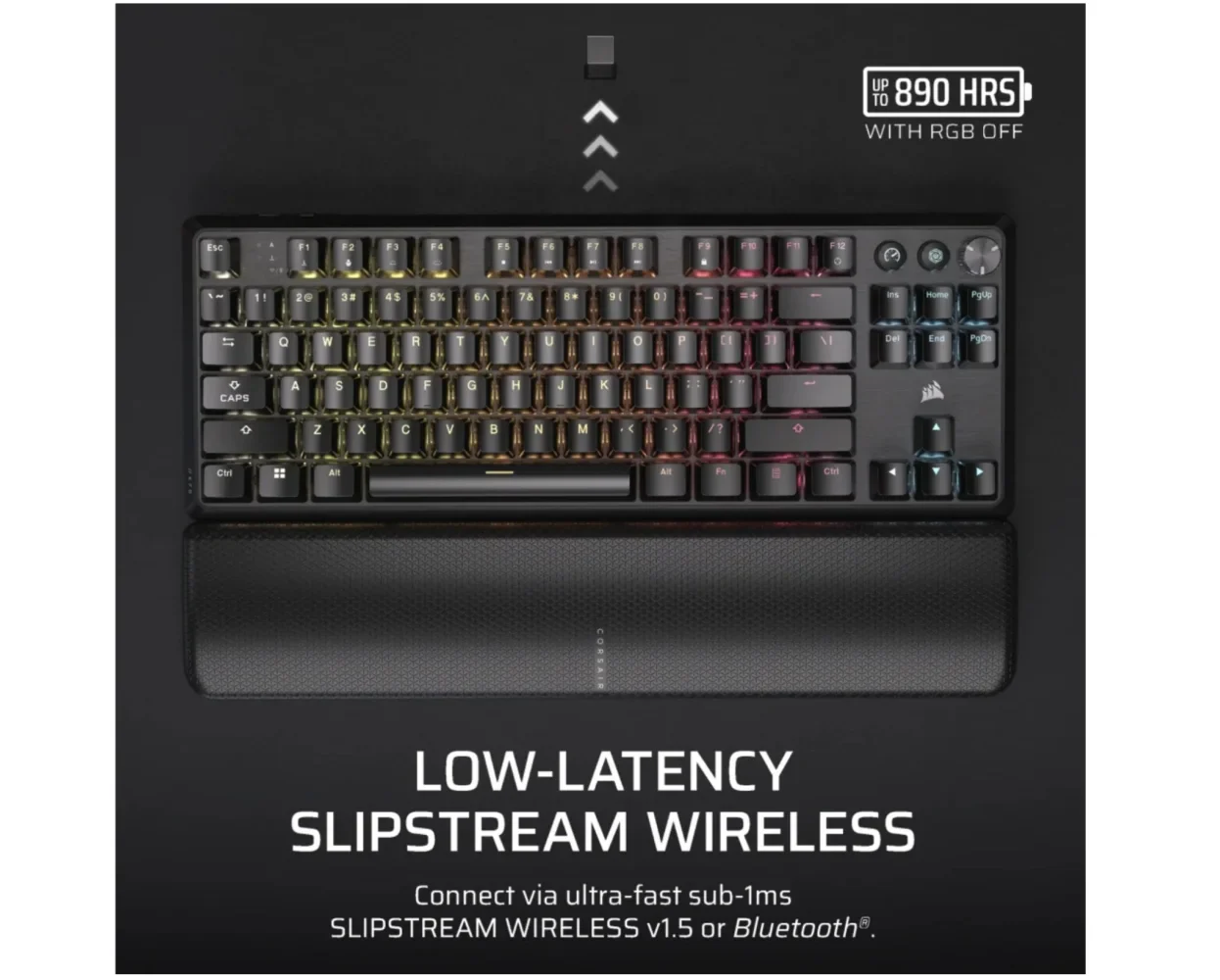 Corsair K70 CORE TKL RGB Wireless Mechanical Gaming Keyboard - MLX Red Switch - Image 7