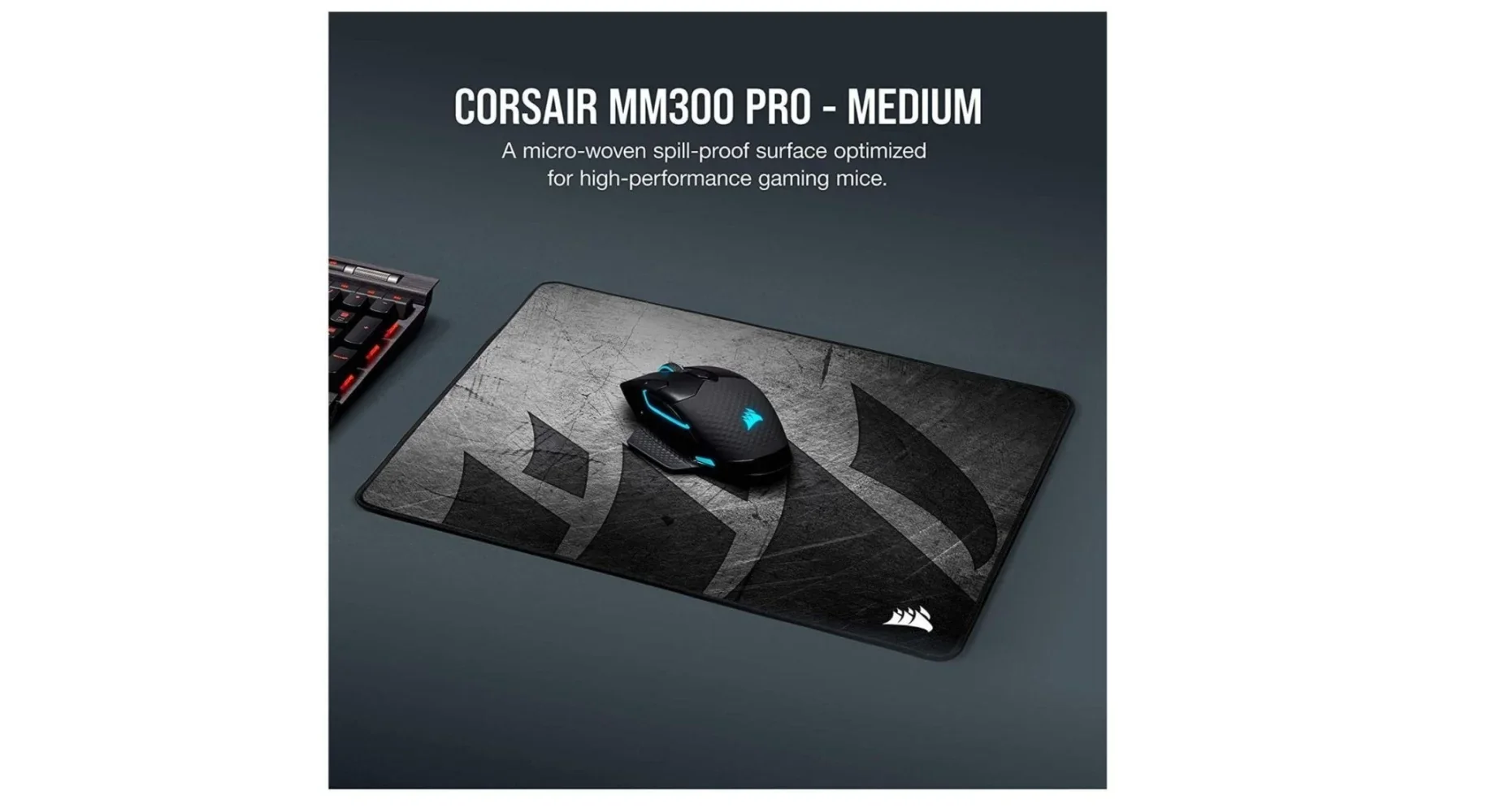Corsair MM300 PRO Premium Spill-Proof Cloth Gaming Mouse Pad - Medium - Image 5