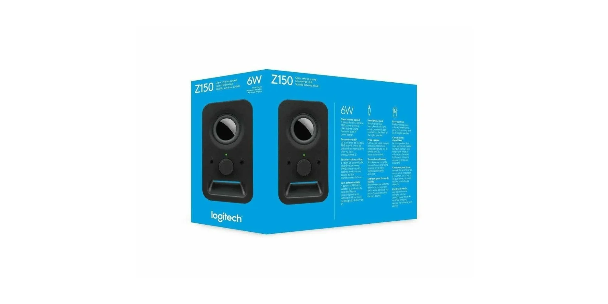Logitech Z150 Black 2.0 Channel 3W Multimedia Speakers - Image 5