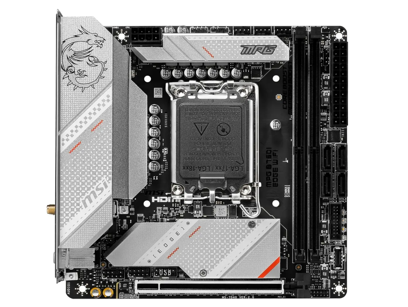 MSI MPG B760I Edge WiFi DDR5 ITX Gaming Motherboard - Image 5