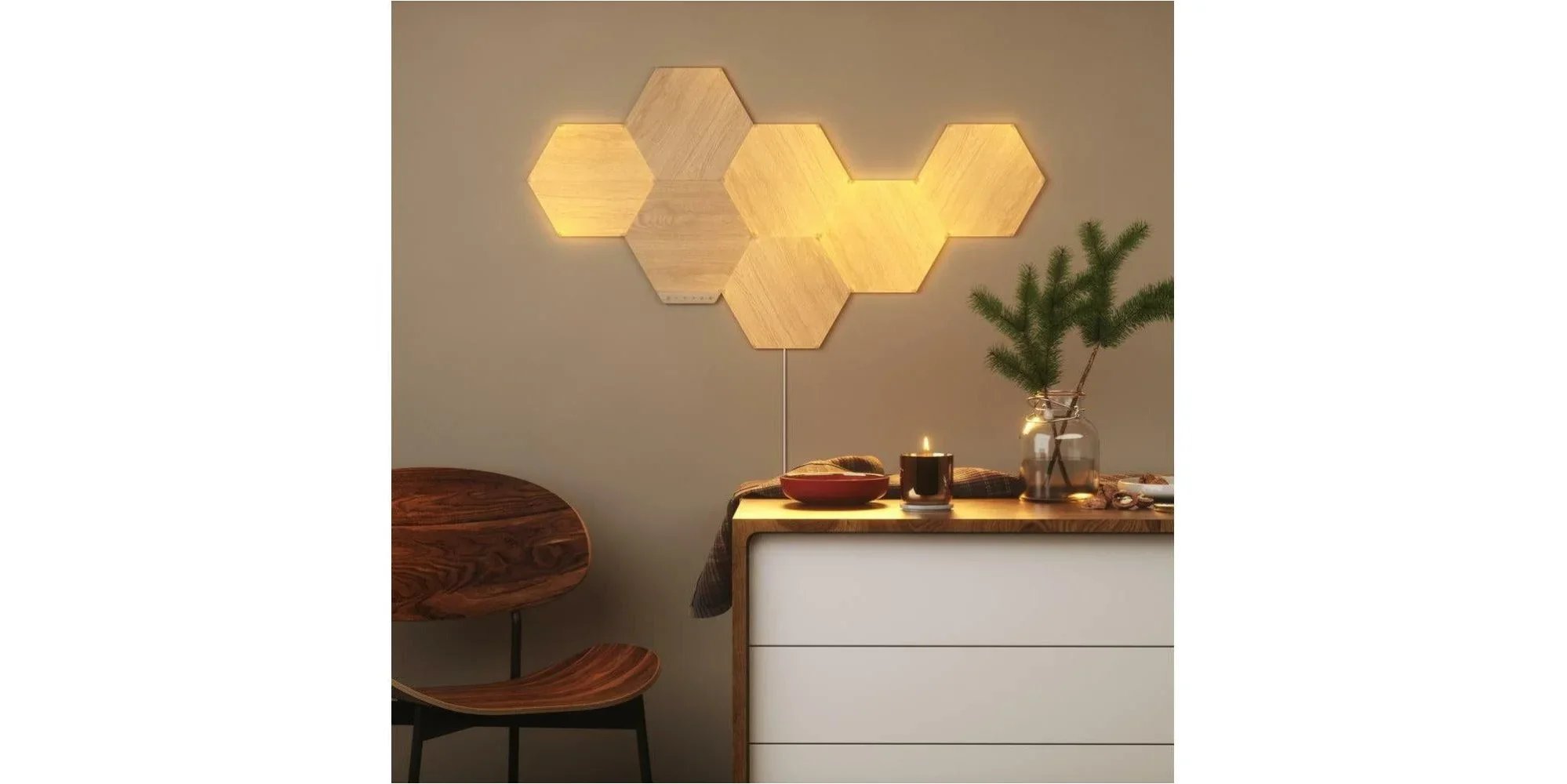 Nanoleaf Elements Wood Look Expansion Pack (3 Pack) - Image 4