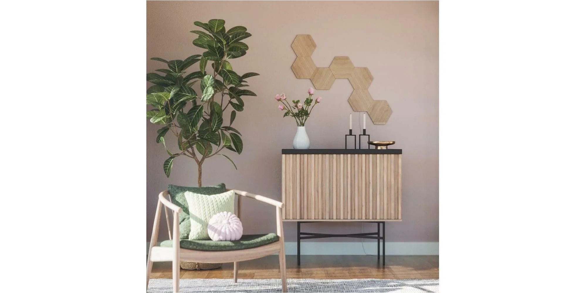 Nanoleaf Elements Wood Look Expansion Pack (3 Pack) - Image 5