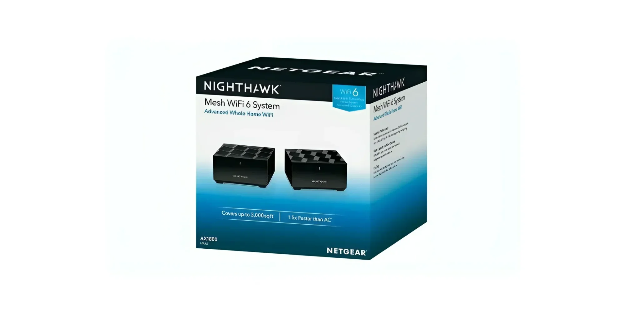 NETGEAR Nighthawk MK62 AX1800 Mesh Wi-Fi 6 System - 2 Pack - Image 7