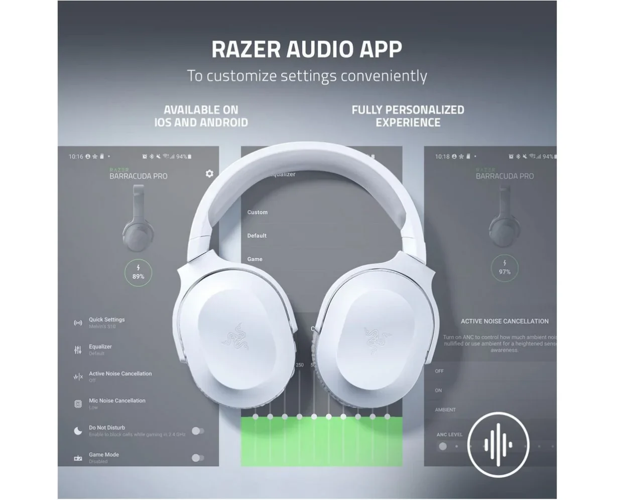 Razer Barracuda X 2022 Wireless Multi-Platform Gaming Headset - Mercury White - Image 5