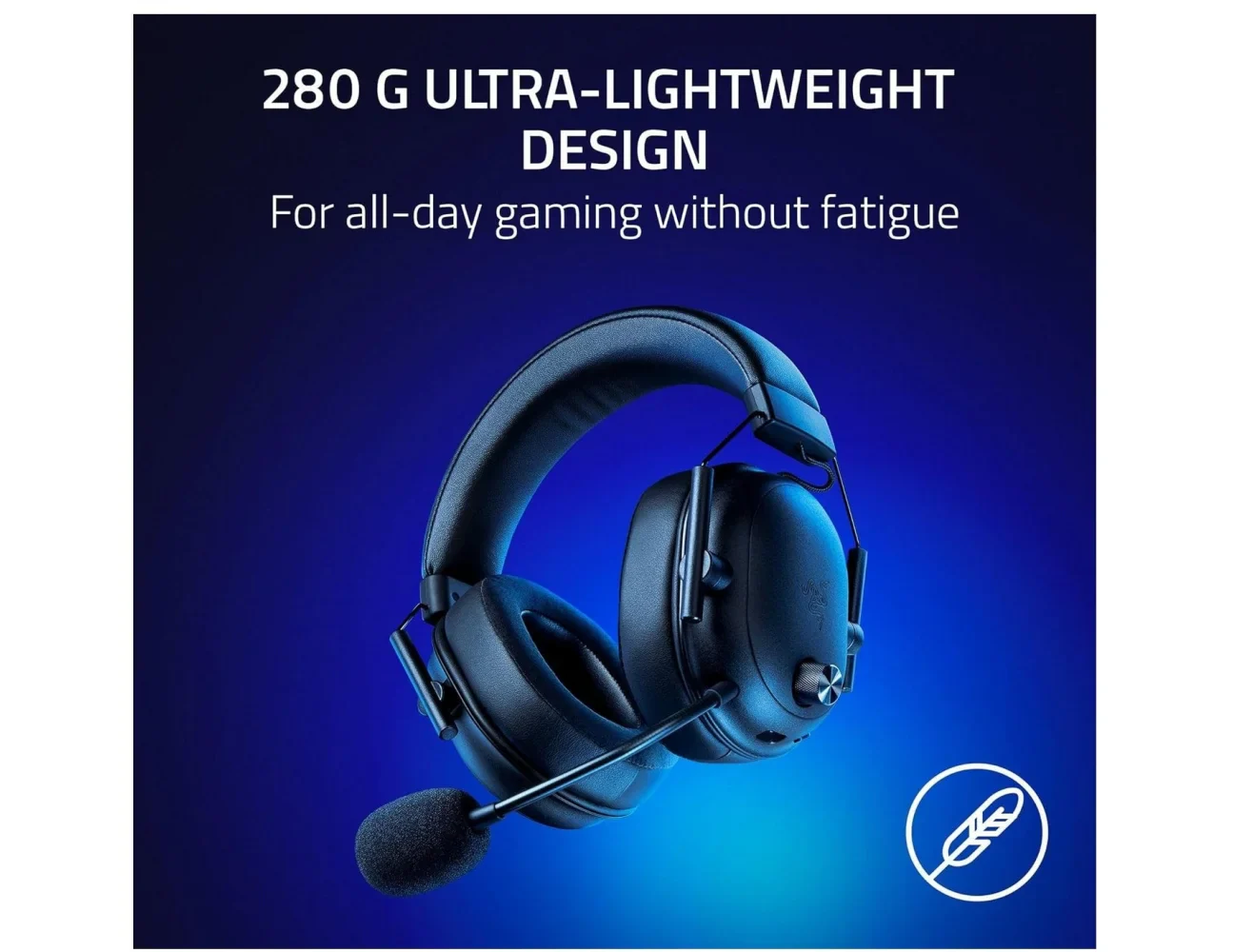 Razer BlackShark V2 HyperSpeed - Wireless Ultra-Lightweight Esports Headset - Black - Image 6