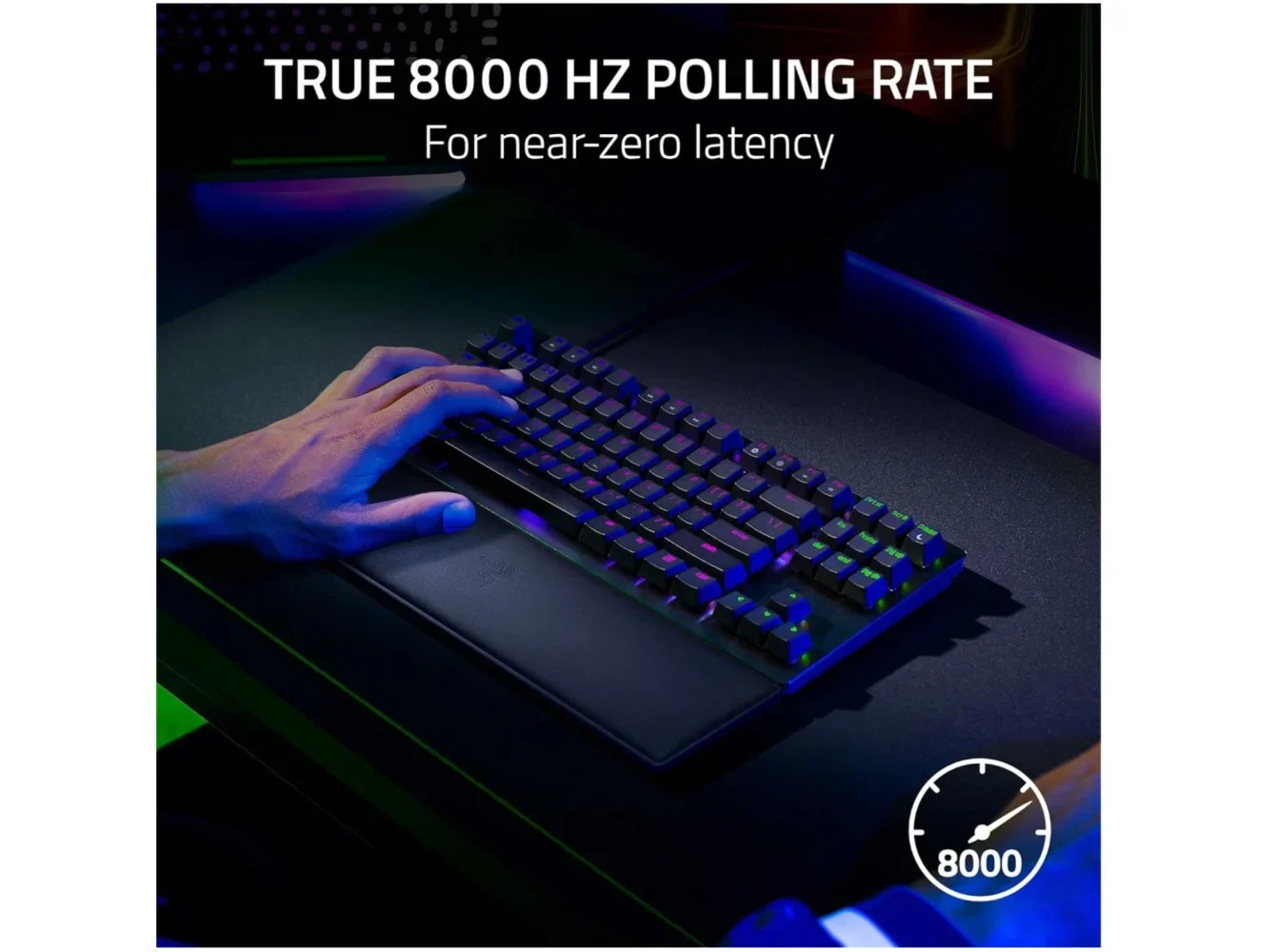 Razer Huntsman v2 TKL Wired Gaming Keyboard - Clicky Purple Switch - Image 5