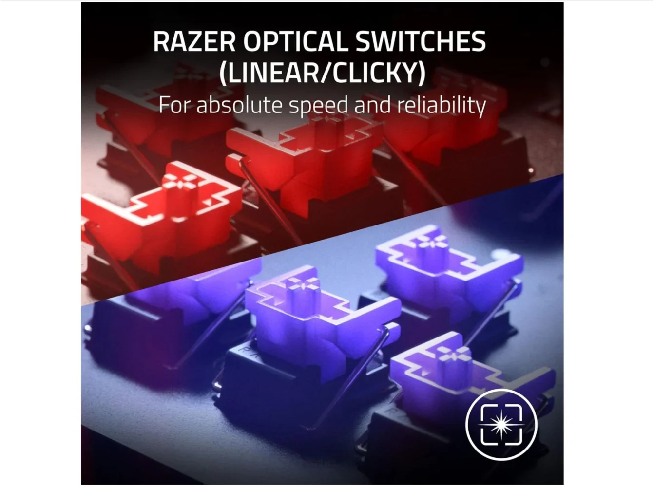 Razer Huntsman v2 TKL Wired Gaming Keyboard - Clicky Purple Switch - Image 6